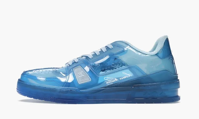 Кроссовки Louis Vuitton Trainer Sneaker Pvc «Blue» lightBlue