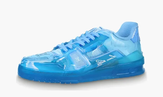 Кроссовки Louis Vuitton Trainer Sneaker Pvc «Blue» lightBlue