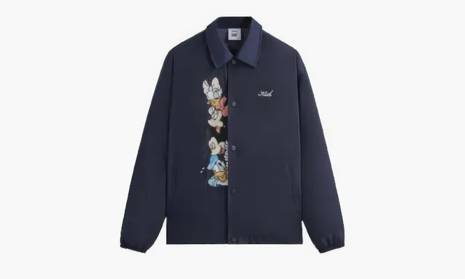 Одежда KITH Nylon Coaches Jacket «Mickey & Friends» синий