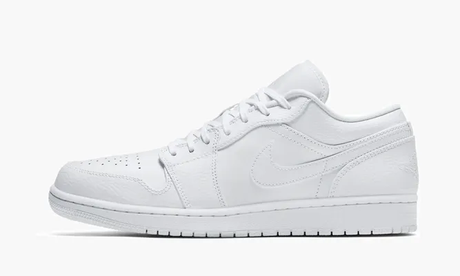 Кроссовки Air Jordan 1 Low «Triple White» белый