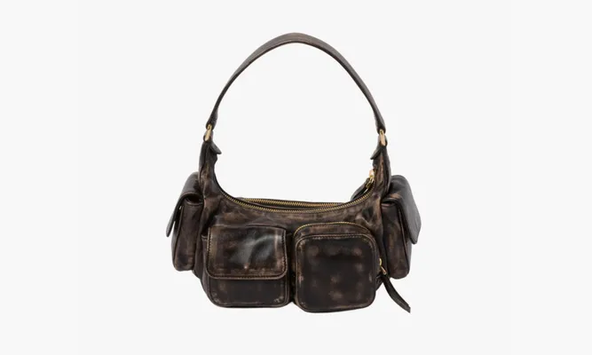 Сумки Miu Miu Nappa Leather Pocket Bag «Sand / Coffee» коричневый