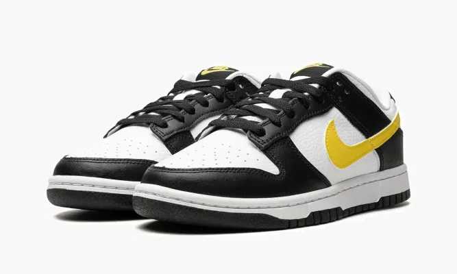Кроссовки Nike Dunk Low «Black Opti Yellow» белый