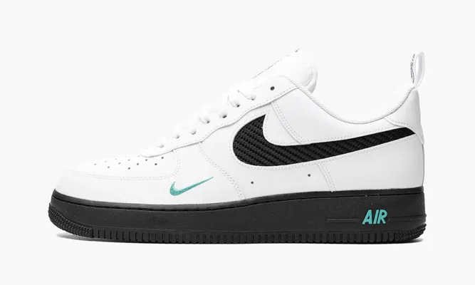 Кроссовки Nike Air Force 1 «White/Black Teal» белый