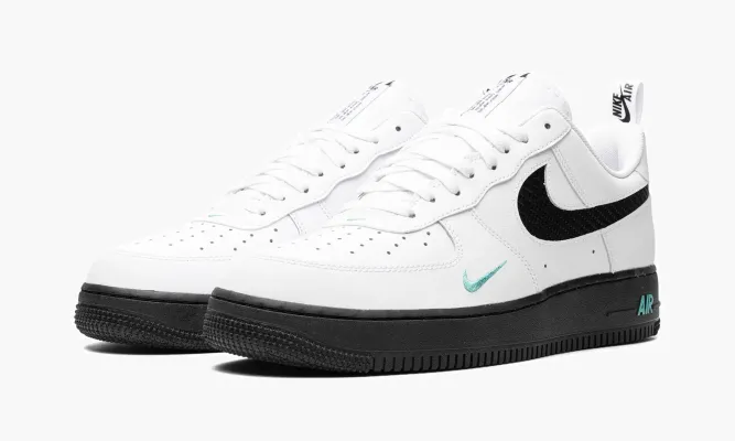 Кроссовки Nike Air Force 1 «White/Black Teal» белый