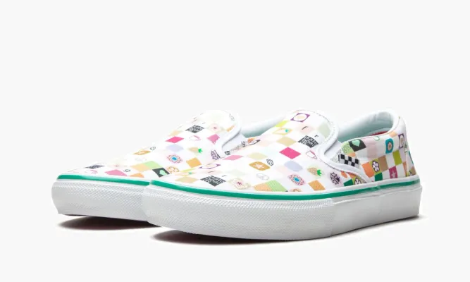 Кроссовки Vans Skate Slip-on Ltd «Frog Skateboards» разноцветный