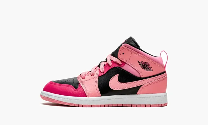 Для самых маленьких Air Jordan 1 Mid PS «Coral Chalk» серый