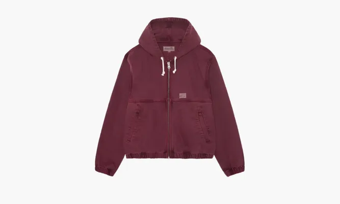 Одежда Stussy Zip Hoodie «Burgundy» бордовый