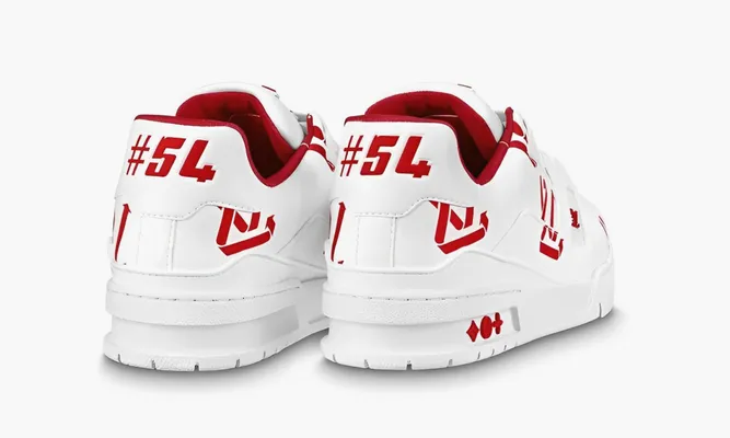 Кроссовки Louis Vuitton Trainer «Red Tint» белый