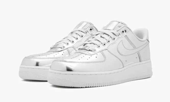 Кроссовки Air Force 1 SP WMNS «Metallic Chrome» металлический