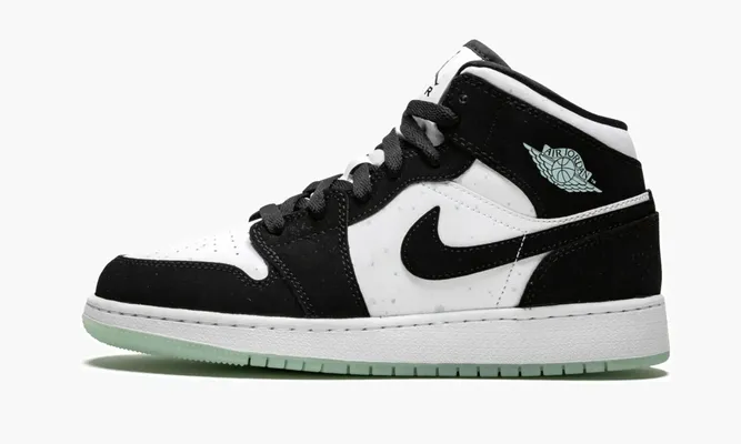 Кроссовки Air Jordan 1 Mid SE GS «Teal Tint» белый