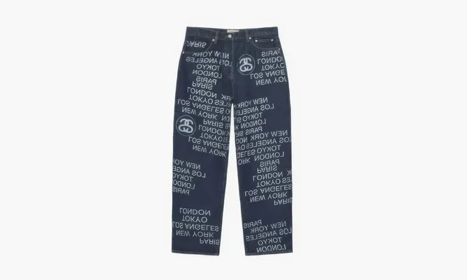 Одежда Stussy Jeans «Blue» синий