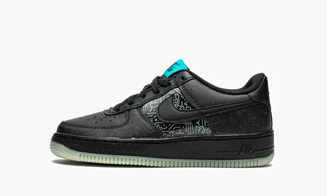 Кроссовки Air Force 1 Low GS «Space Jam - Computer Chip» черный