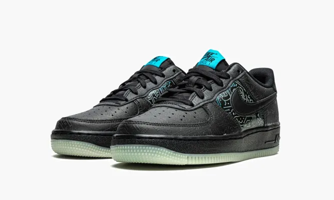 Кроссовки Air Force 1 Low GS «Space Jam - Computer Chip» черный
