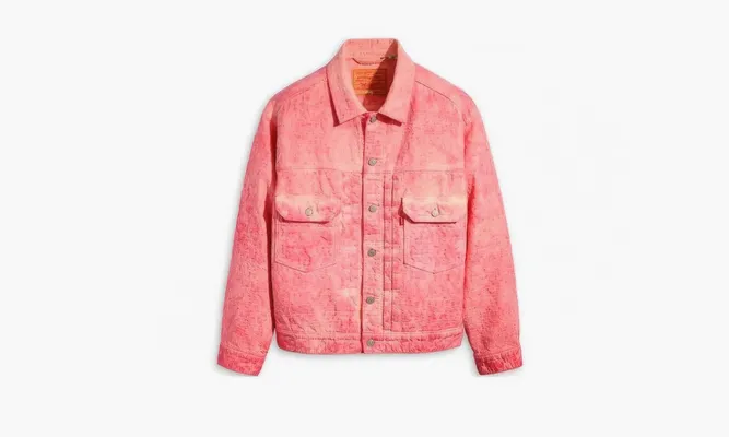 Одежда Stussy X Levi's Jacket «Pink» розовый