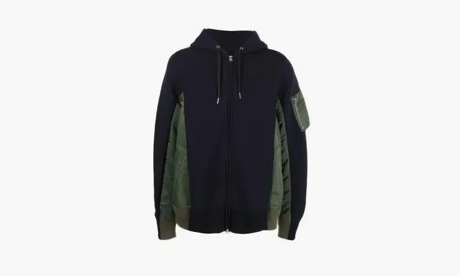 Одежда Sacai Sport Jacket «Navy Blue Green» синий
