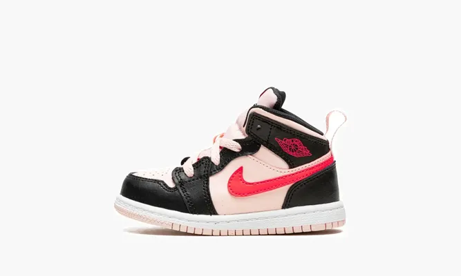 Для самых маленьких Air Jordan 1 Mid TD «Atmosphere / Infrared» черный