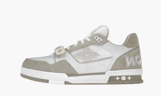 Кроссовки Louis Vuitton Trainer «Oak Buff» бежевый