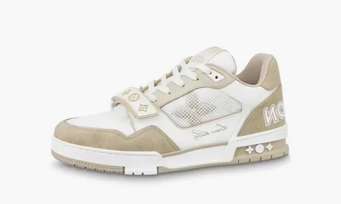 Кроссовки Louis Vuitton Trainer «Oak Buff» бежевый