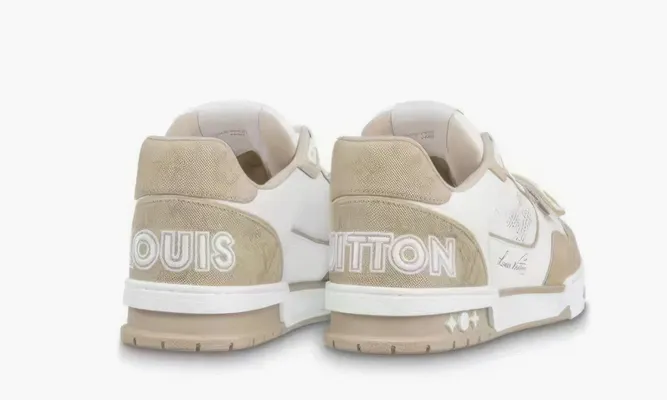 Кроссовки Louis Vuitton Trainer «Oak Buff» бежевый