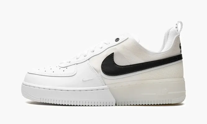Кроссовки Air Force 1 Low React «White / Black» белый