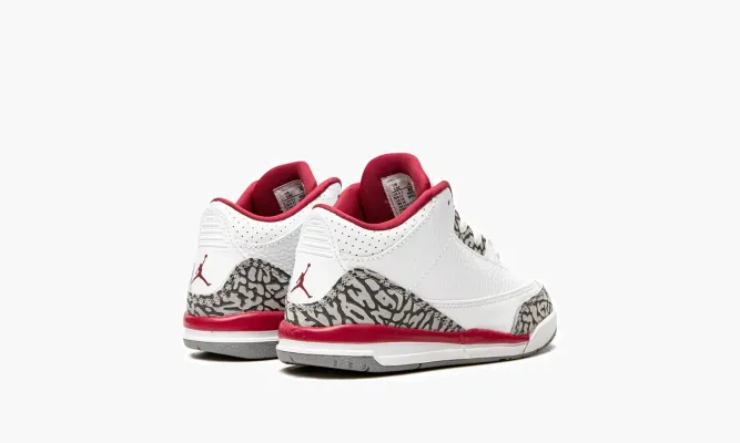 Для самых маленьких Air Jordan 3 TD «Cardinal» белый