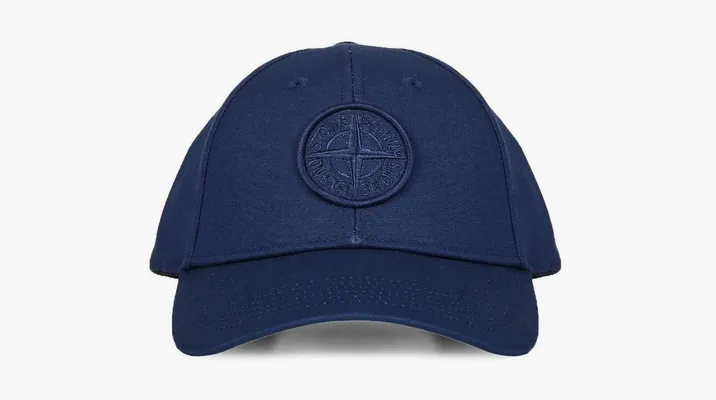 Аксессуары Stone Island Cap with embroidered logo «Blue» синий