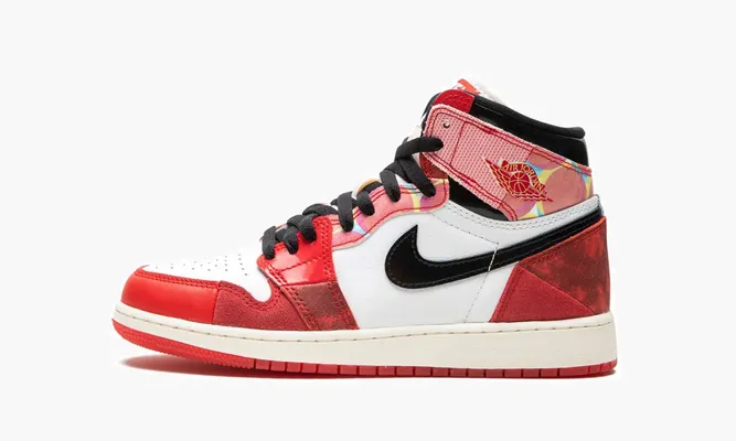 Кроссовки Air Jordan 1 High OG GS «Spider-man Across The Spider-verse» белый