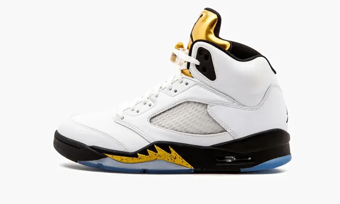 Кроссовки Air Jordan 5 Retro «Olympic Gold Medal» белый