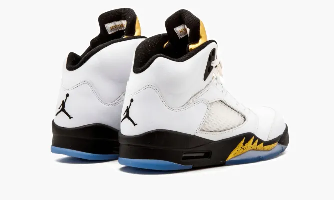 Кроссовки Air Jordan 5 Retro «Olympic Gold Medal» белый