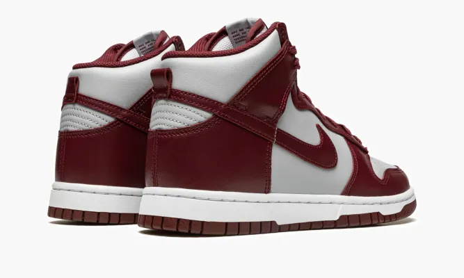Кроссовки Nike Dunk HI Retro «Dark Beetroot» красный,белый