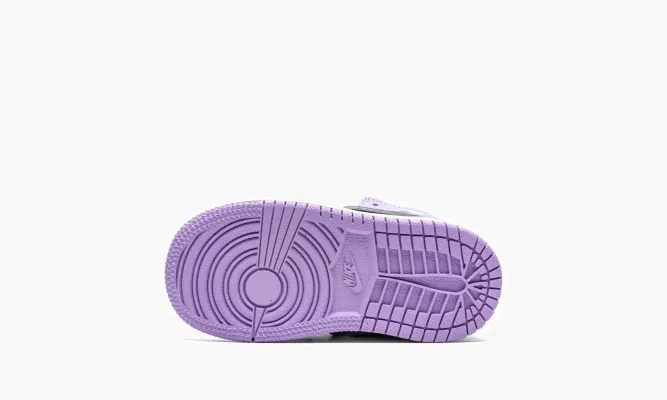 Для самых маленьких Air Jordan 1 Mid TD «Purple / Aqua» фиолетовый