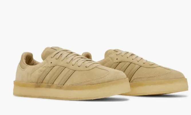 Кроссовки Adidas Clarks Samba X KITH 8th Street «Savannah» коричневый