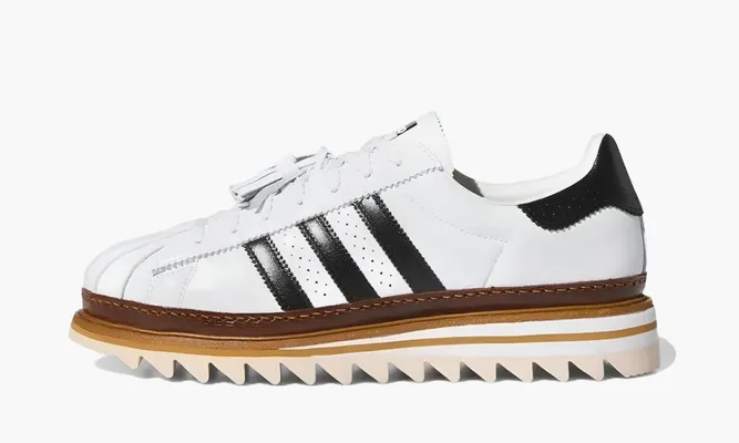 Кроссовки Adidas Superstar «Clot White Crystal Sand» белый