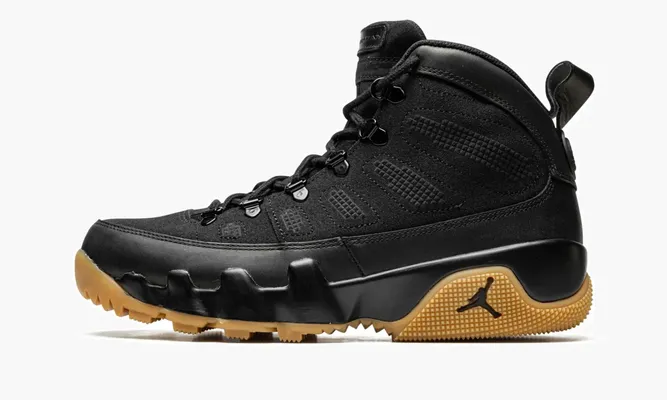 Кроссовки Air Jordan 9 Boot «Black / Gum» черный