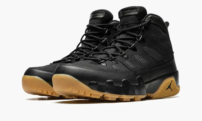 Кроссовки Air Jordan 9 Boot «Black / Gum» черный