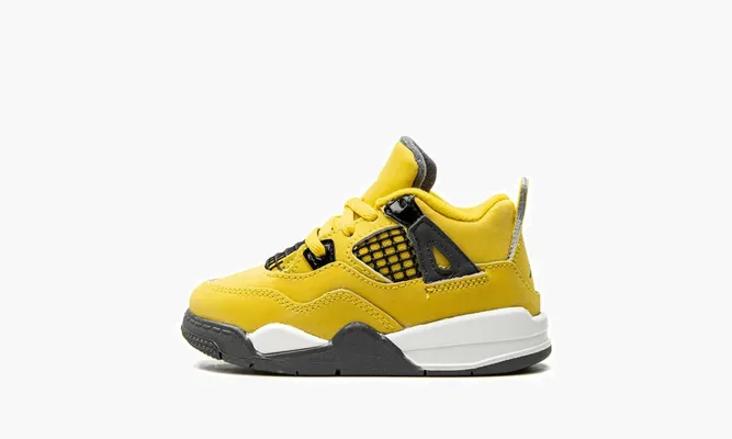 Для самых маленьких Air Jordan 4 Retro TD «Lightning 2021» желтый