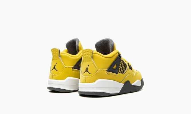 Для самых маленьких Air Jordan 4 Retro TD «Lightning 2021» желтый