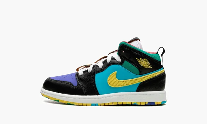 Для самых маленьких Air Jordan 1 Mid PS «Six Championships» черный