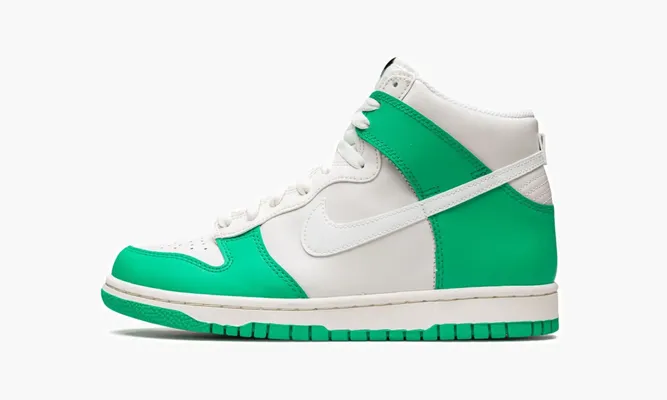Кроссовки Nike Dunk High GS «Grey Green» зеленый