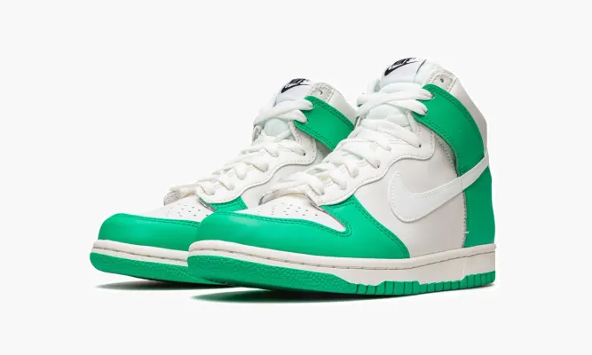 Кроссовки Nike Dunk High GS «Grey Green» зеленый