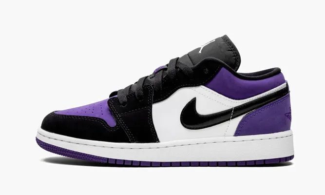 Кроссовки Air Jordan 1 Low GS «Court Purple» черный