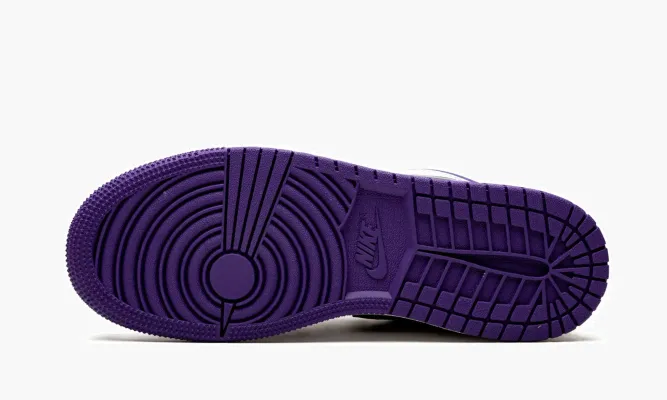Кроссовки Air Jordan 1 Low GS «Court Purple» черный