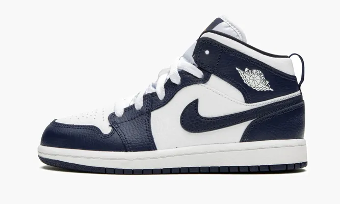 Для самых маленьких Air Jordan 1 Mid PS «Obsidian» белый