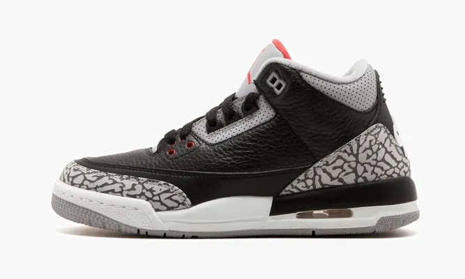 Кроссовки Air Jordan 3 Retro GS «Black Cement 2018» черный