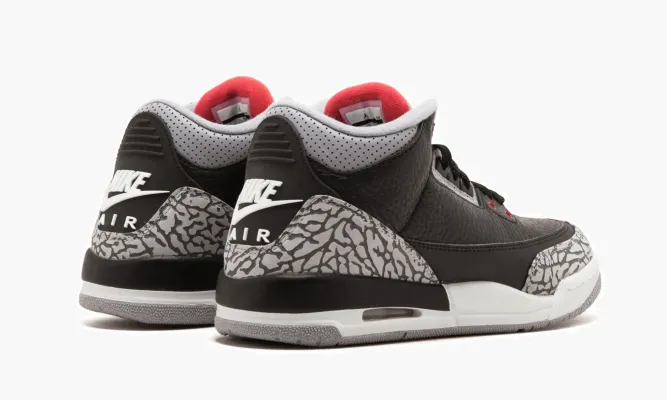 Кроссовки Air Jordan 3 Retro GS «Black Cement 2018» черный