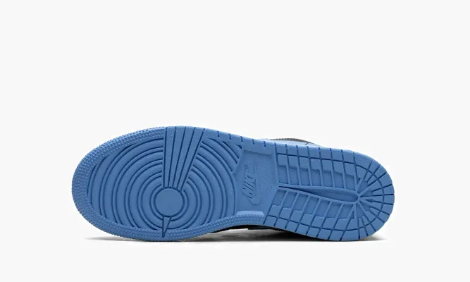 Кроссовки Air Jordan 1 Low GS «University Blue» черный