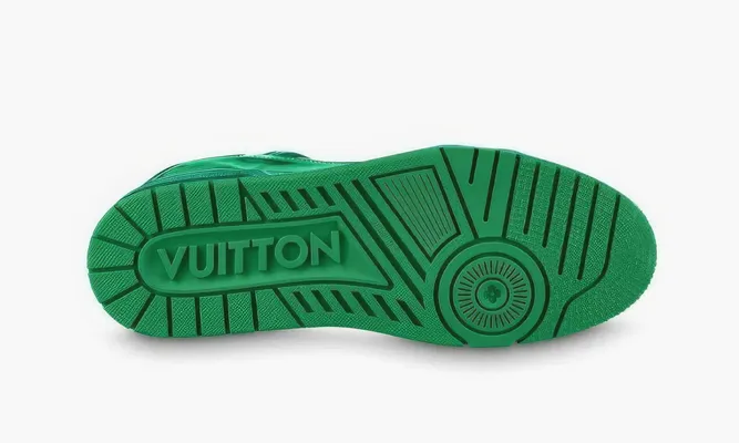 Кроссовки Louis Vuitton Trainer «Metallic Green» зеленый