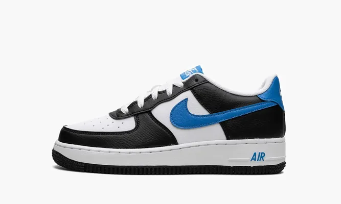 Кроссовки Air Force 1 Low GS «Light Photon Blue» черный,белый
