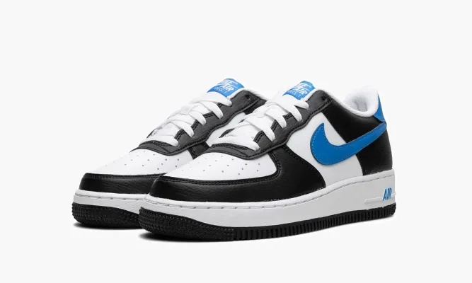 Кроссовки Air Force 1 Low GS «Light Photon Blue» черный,белый