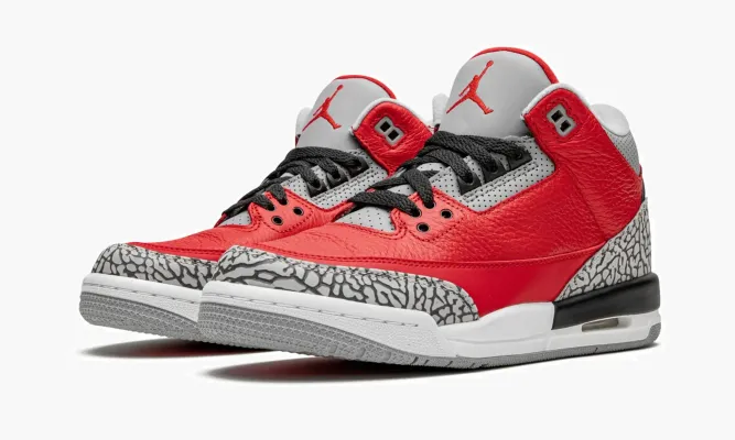 Кроссовки Air Jordan 3 Retro GS «Red Cement / Unite» фиолетовый